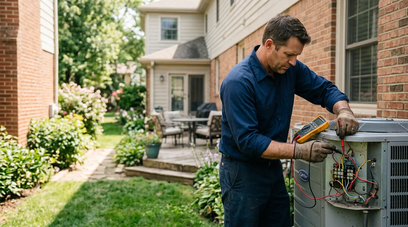 HVAC technician working near Jeffersontown, KY